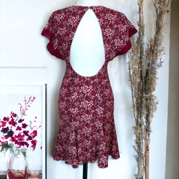 Free People Sweet Talker Floral 90s Mini Dress Size Large - Picture 6 of 12